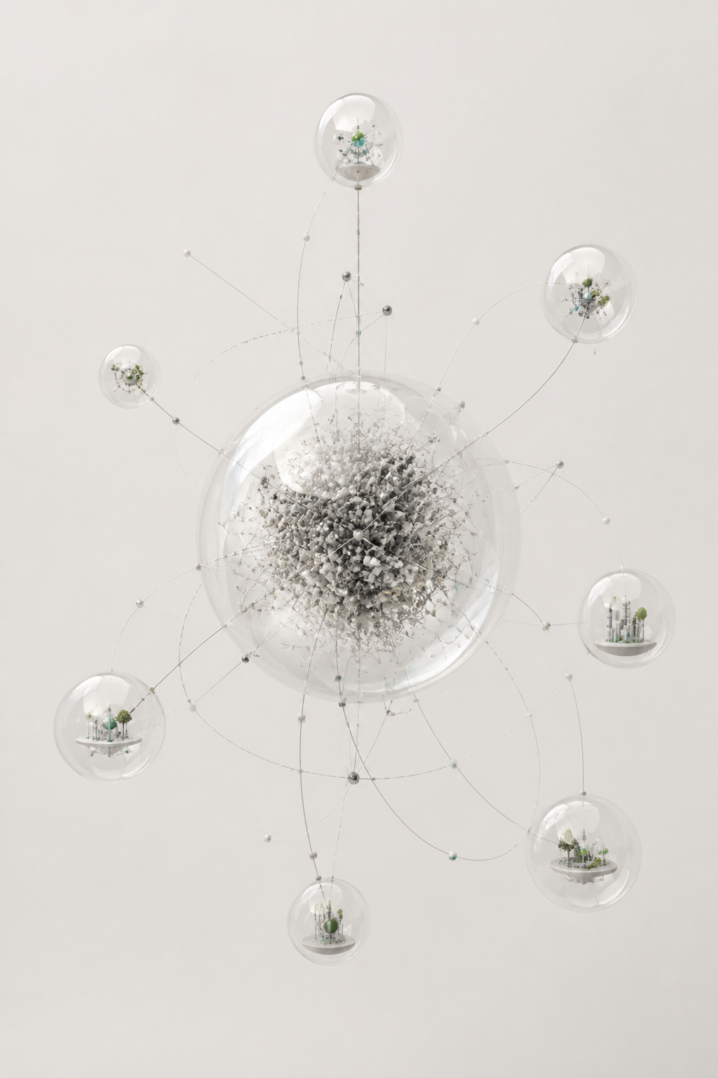 A branching OpenX system twin with connected possible futures